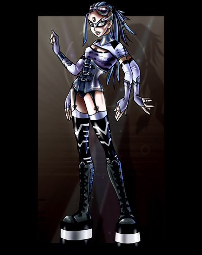 Femme quatre mains