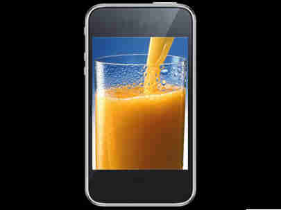 Virtual Juice: Besoin de vitamines, un verre de jus d'orange et ça repart!