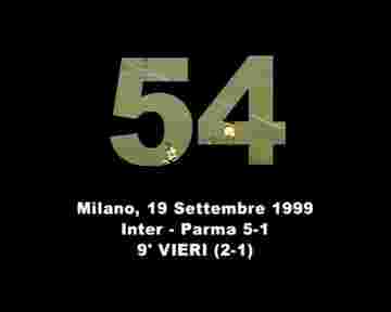Inter Milan vs Parme : C.Vieri marque un but grâce à P.Sousa