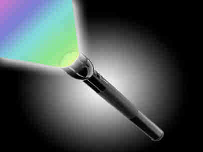 Transforme ton portable en lampe de poche multicolore