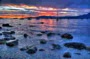 Coucher du soleil English Bay