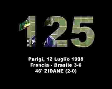 France vs Brésil : Zidane marque un but de la tête Goaaaal!
