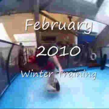 Riders match : Quentin Vivel s'entrainant au wakeboard