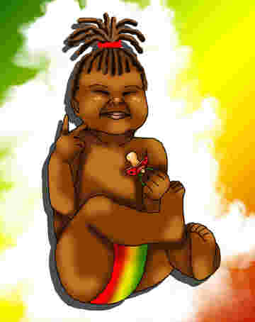 Bébé rasta super cool