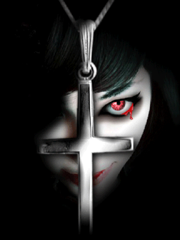 Fille Gothique Croix