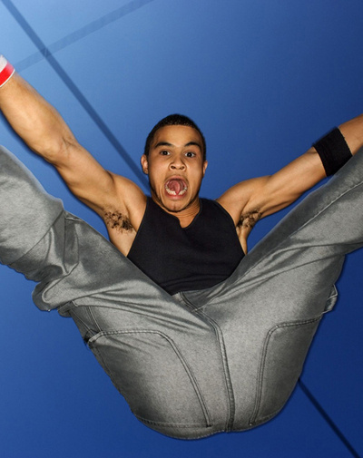 Breakdancer on the floor